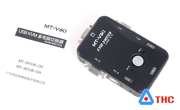 Bộ gộp KVM, 2 vào 1 ra (USB KVM switch) MT-VIKI